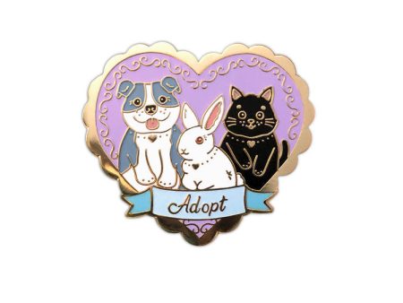 Adopt Enamel Pin For Sale