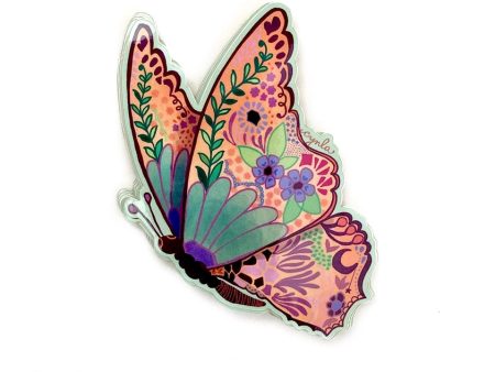 Flying Butterfly Vinyl Sticker Online now