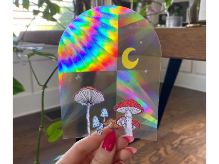 Mushroom Suncatcher Window Decal Discount