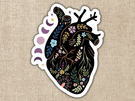 Magical Boho Heart Vinyl Sticker Online now