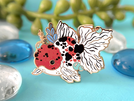 Calico Goldfish Enamel Pin Supply