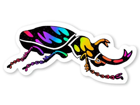 Rhinoceros Beetle Vinyl Sticker Discount