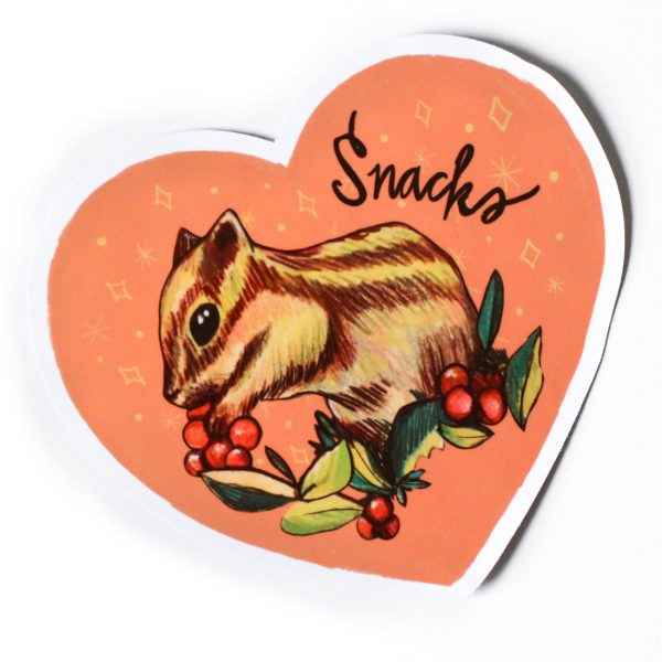 Chipmunk Snacks Vinyl Sticker Hot on Sale