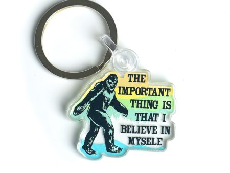 Bigfoot Believe Acrylic Keychain Online