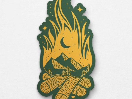 Campfire Vinyl Sticker Cheap