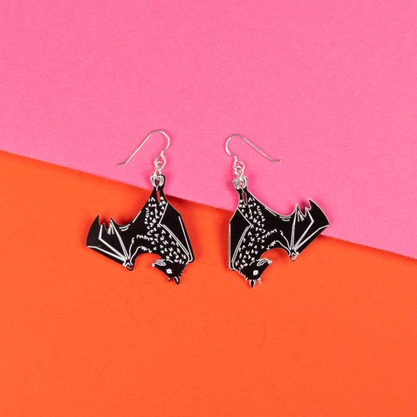 Hanging Bat Earrings For Cheap