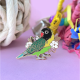 Masked Lovebird Enamel Pin Supply