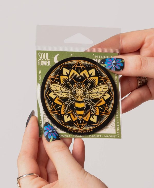 Bee Mandala Magnet For Cheap