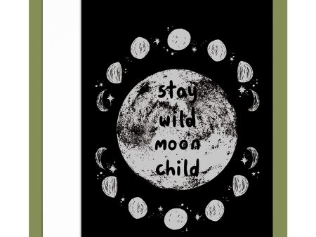 Stay Wild Moon Child Greeting Card Discount