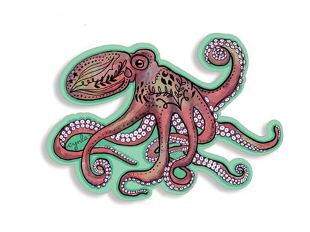 Decorative Octopus Vinyl Sticker For Cheap