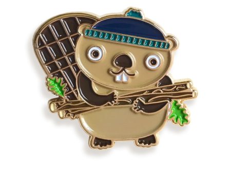 Beaver enamel Pin For Cheap