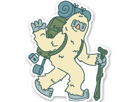 Backpacking Yeti Vinyl Sticker Discount